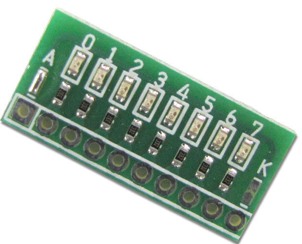 汎用8点LED表示用ユニット アノードコモンタイプ