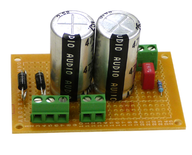 DC12V仕様パワーアンプ用電源回路基板パーツセット