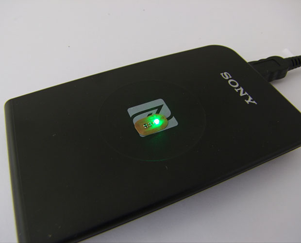 NFC 非接触発光LED(緑色)/KP-NFLEG
