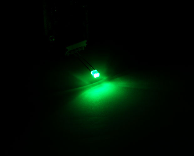 2色発光LED(レッド / ピュアグリーン) 5本＆抵抗セット/KP-OSRPP23