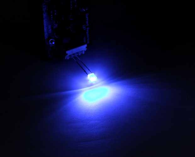 2色発光LED(イエロー / ブルー) 5本＆抵抗セット/KP-OSYBP22